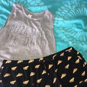 Pizza made me do it Pajama bundle